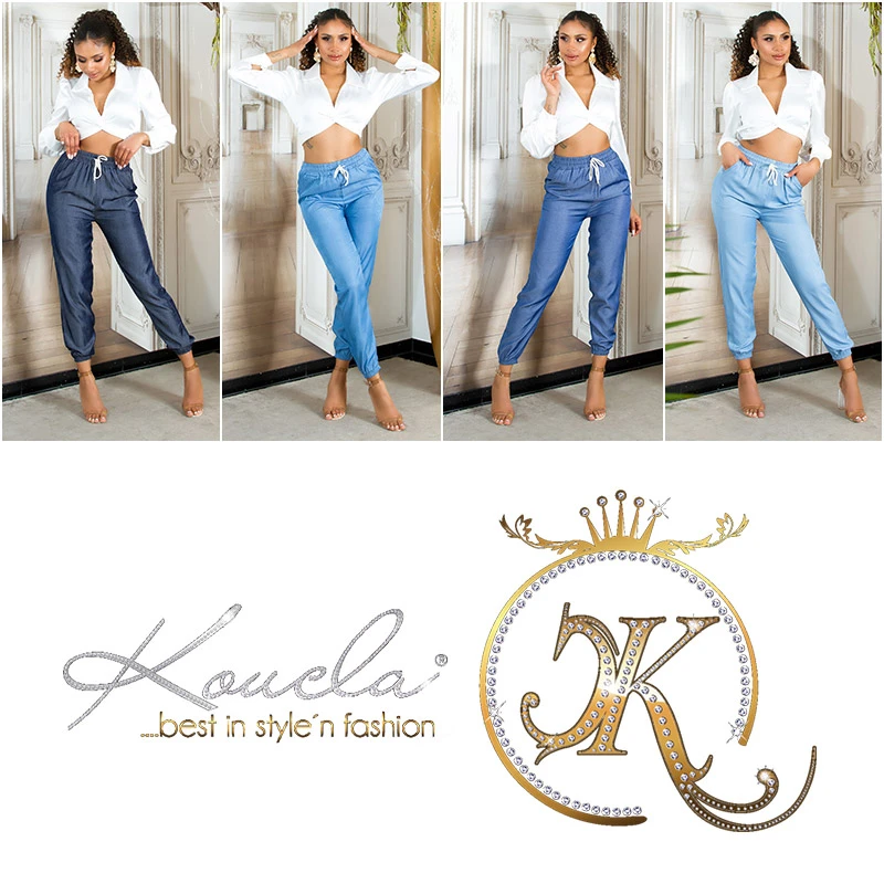 Stylo High Waist Jeans Look Jogger Hose Stylo High Waist Jeans Look Jogger Hose