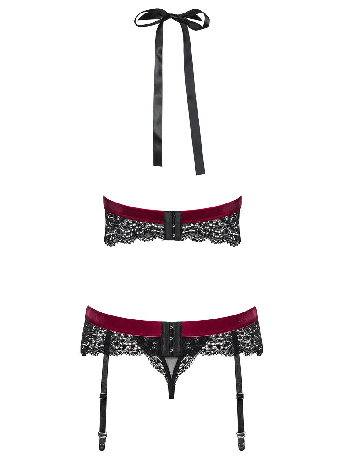 Halbtransparentes Dessous Set Halbtransparentes Dessous Set