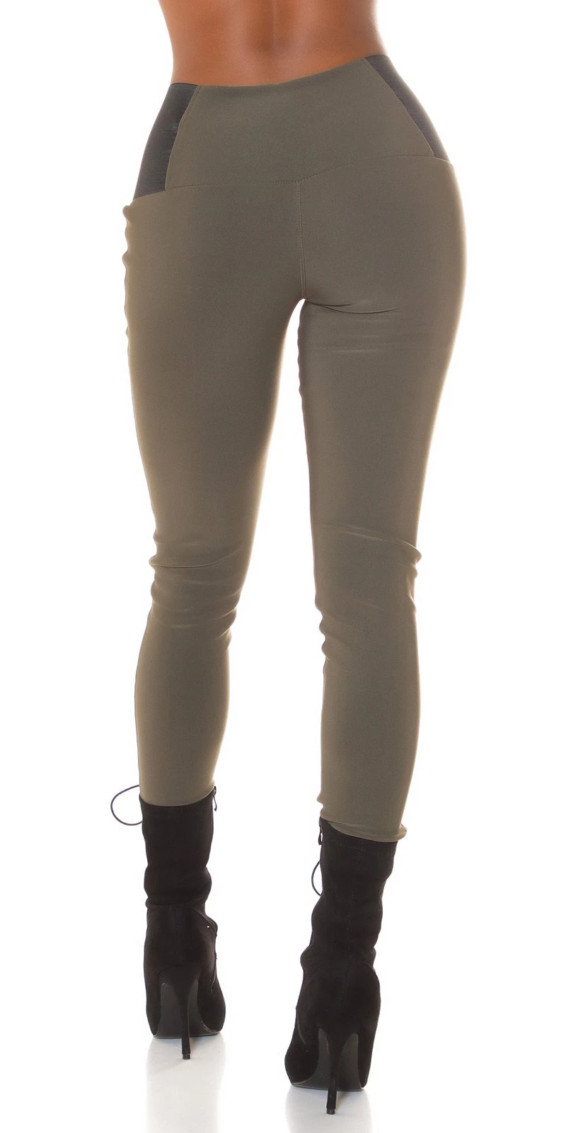 Business High Waist Leggings mit Stretch-Detail Business High Waist Leggings mit Stretch-Detail