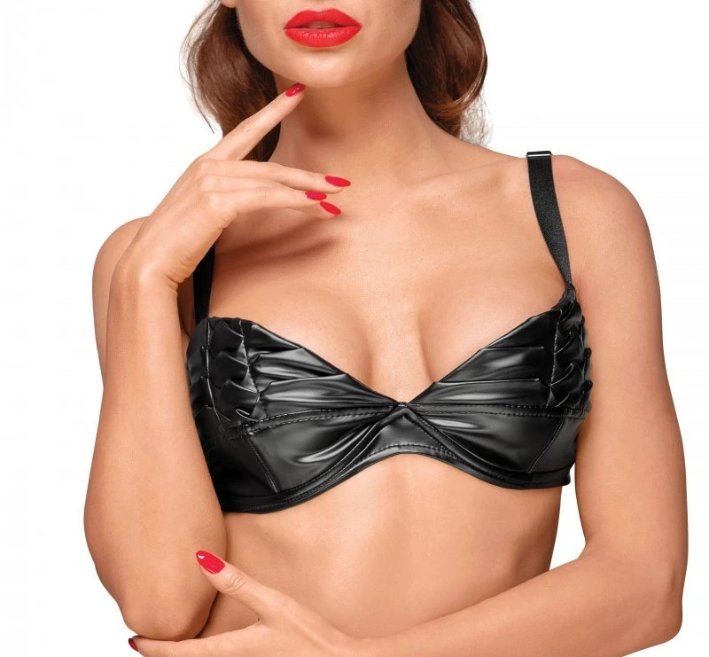 Powerwetlook BH mit handgemachten Zierfalten Powerwetlook BH mit handgemachten Zierfalten