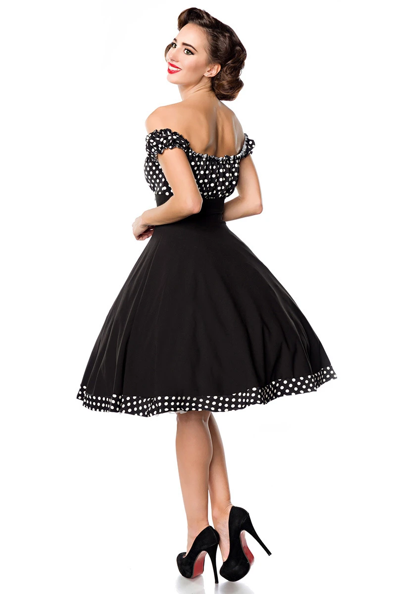 Schulterfreies Swing-Kleid von Belsira Schulterfreies Swing-Kleid von Belsira