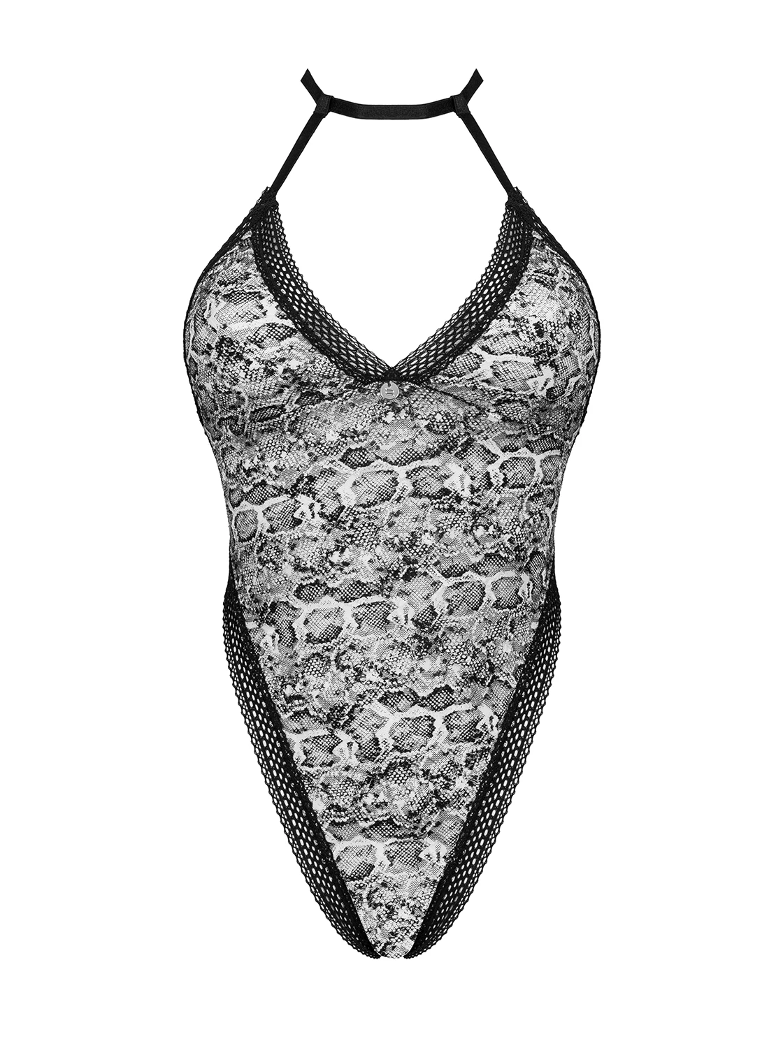 Transparenter elastischer Body mit Tiermuster von Obsessive
