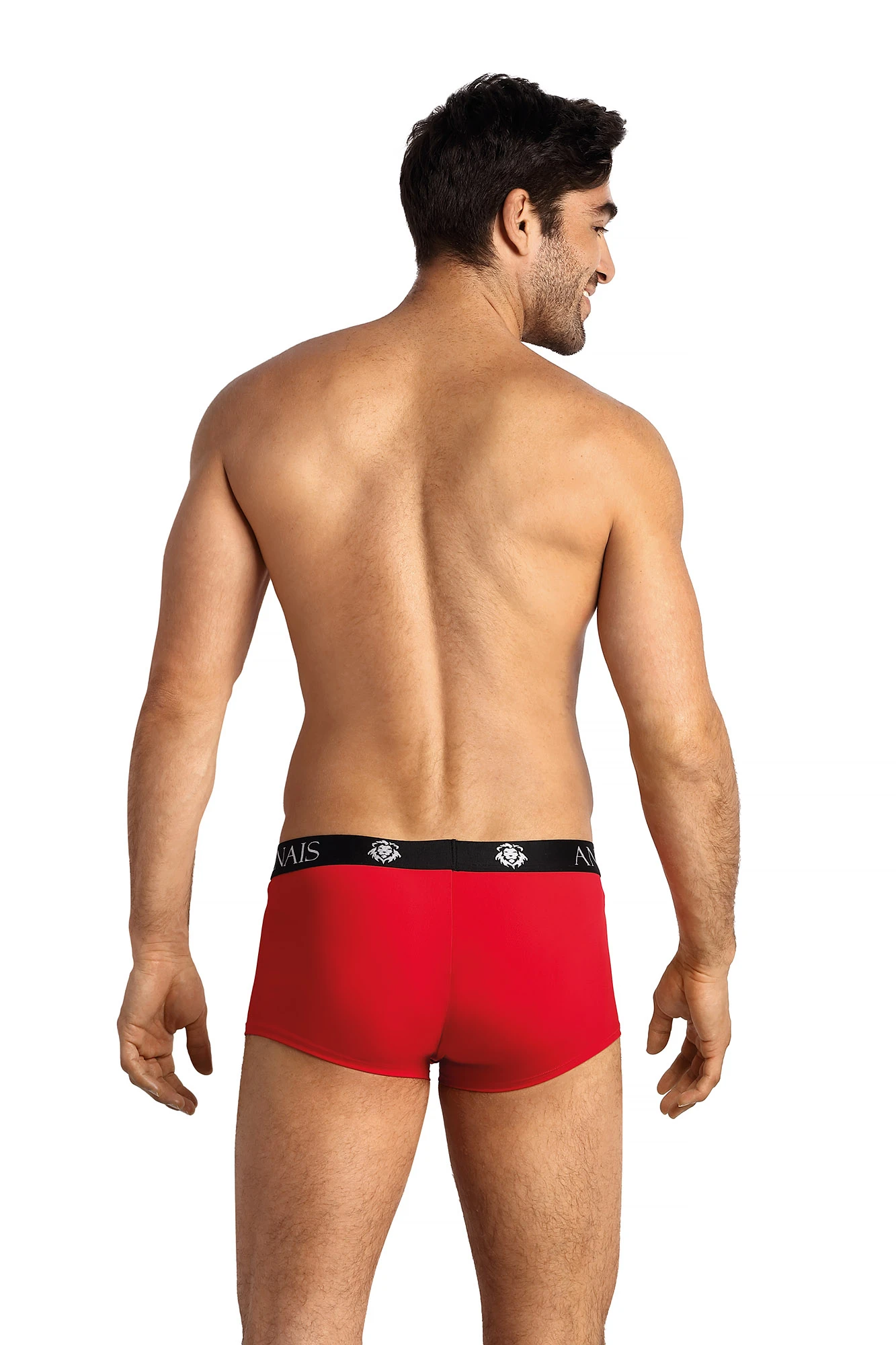 Herren Boxer Shorts 052490 rot. Hochelastischer Jersey-Stoff, blickdicht und breiter Gummibund mit stylischem Aufdruck für besten Komfort!