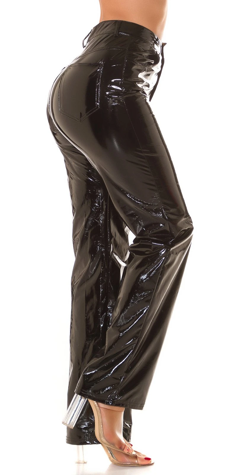 Latex Look Schlaghose Latex Look Schlaghose
