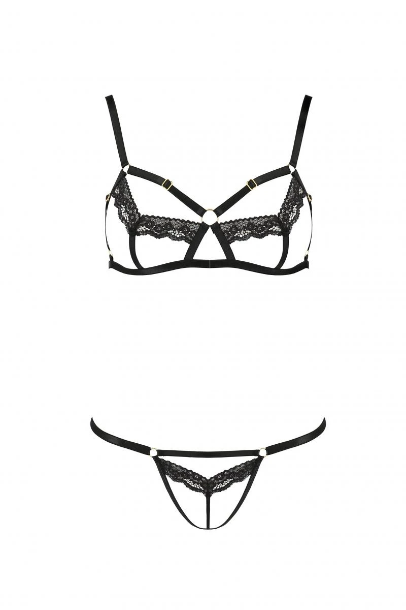 Spitzen ouvert Harness Dessous Set von Passion Dessous