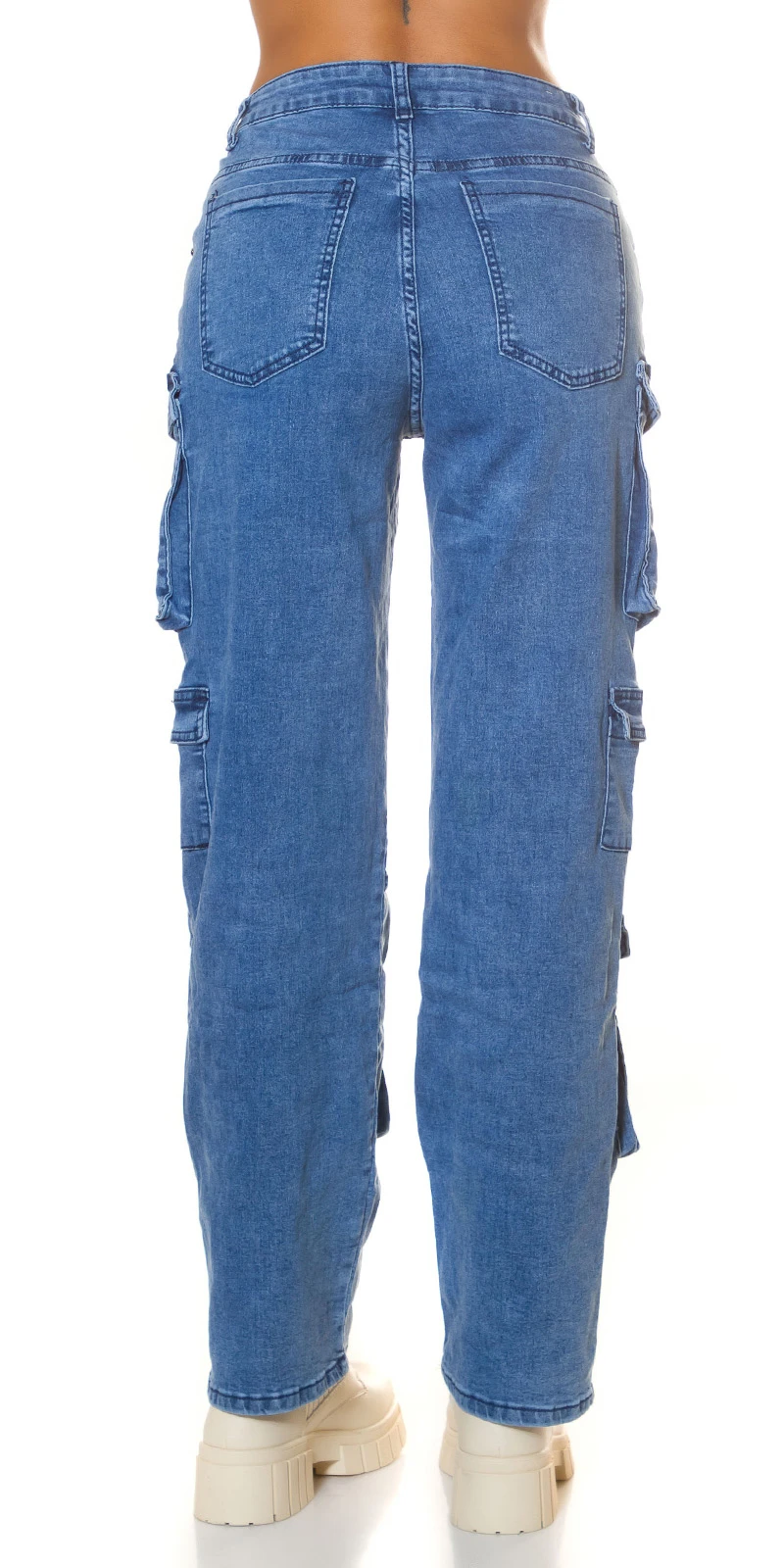Denim Cargo Jeans Washed Out High Waist Hose, Jeanshose Gerade Breites Bein, Mid Low Waist Cargo Jeans Denim Cargo Jeans Washed Out High Waist Hose, Jeanshose Gerade Breites Bein, Mid Low Waist Cargo Jeans