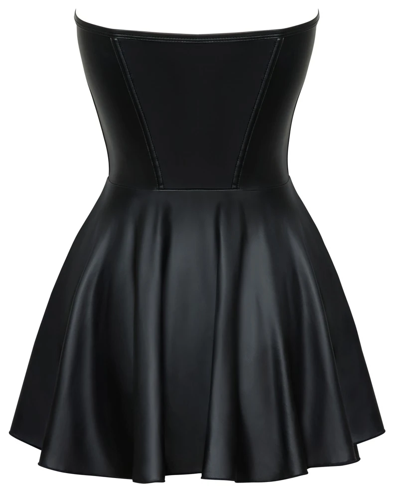 Cottelli PARTY CorsagenTube-Minikleid mitausgestelltem Röckchen im edlen Mattlook, vorne mit Haken und Ösen