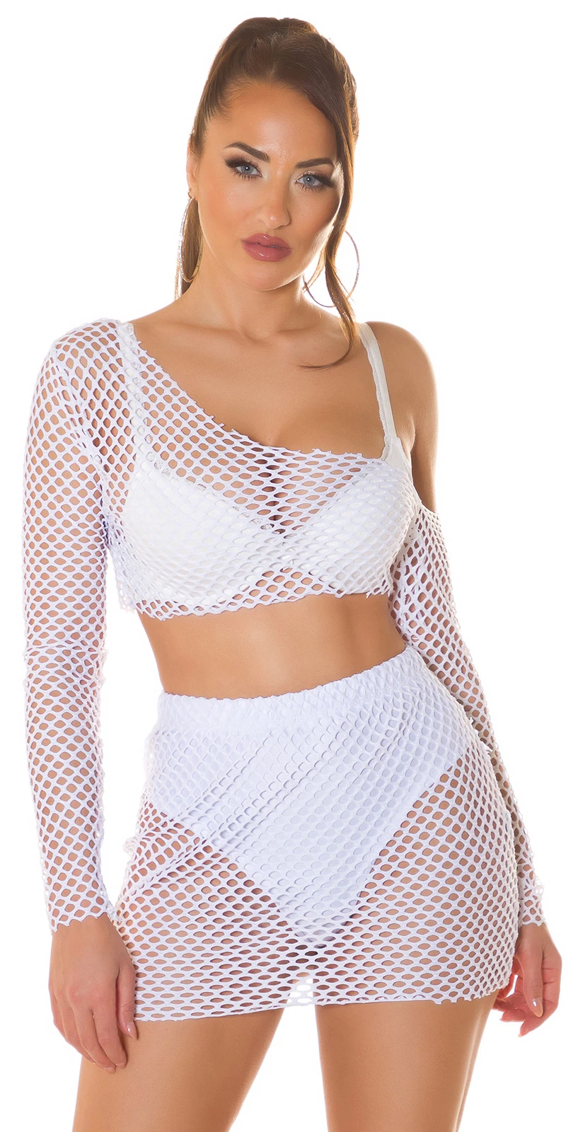 Hot Gogo Netz 2-Teiler Transparent Hot Gogo Netz 2-Teiler Transparent