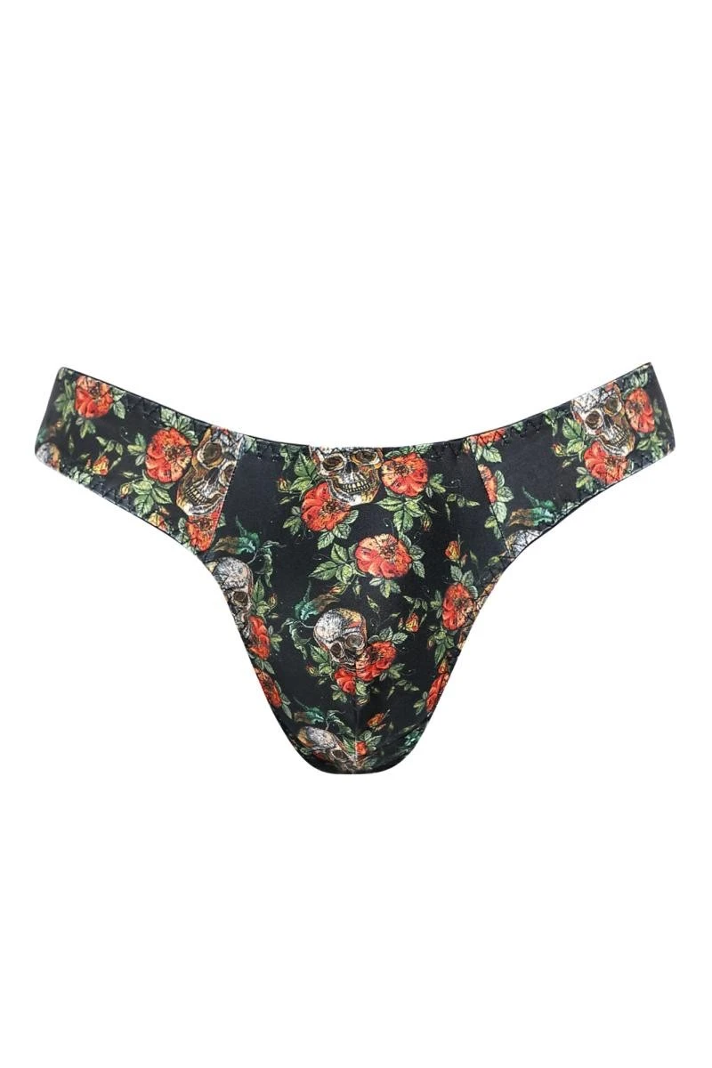 Herren String mit Flower Skull Print von Anais for Men