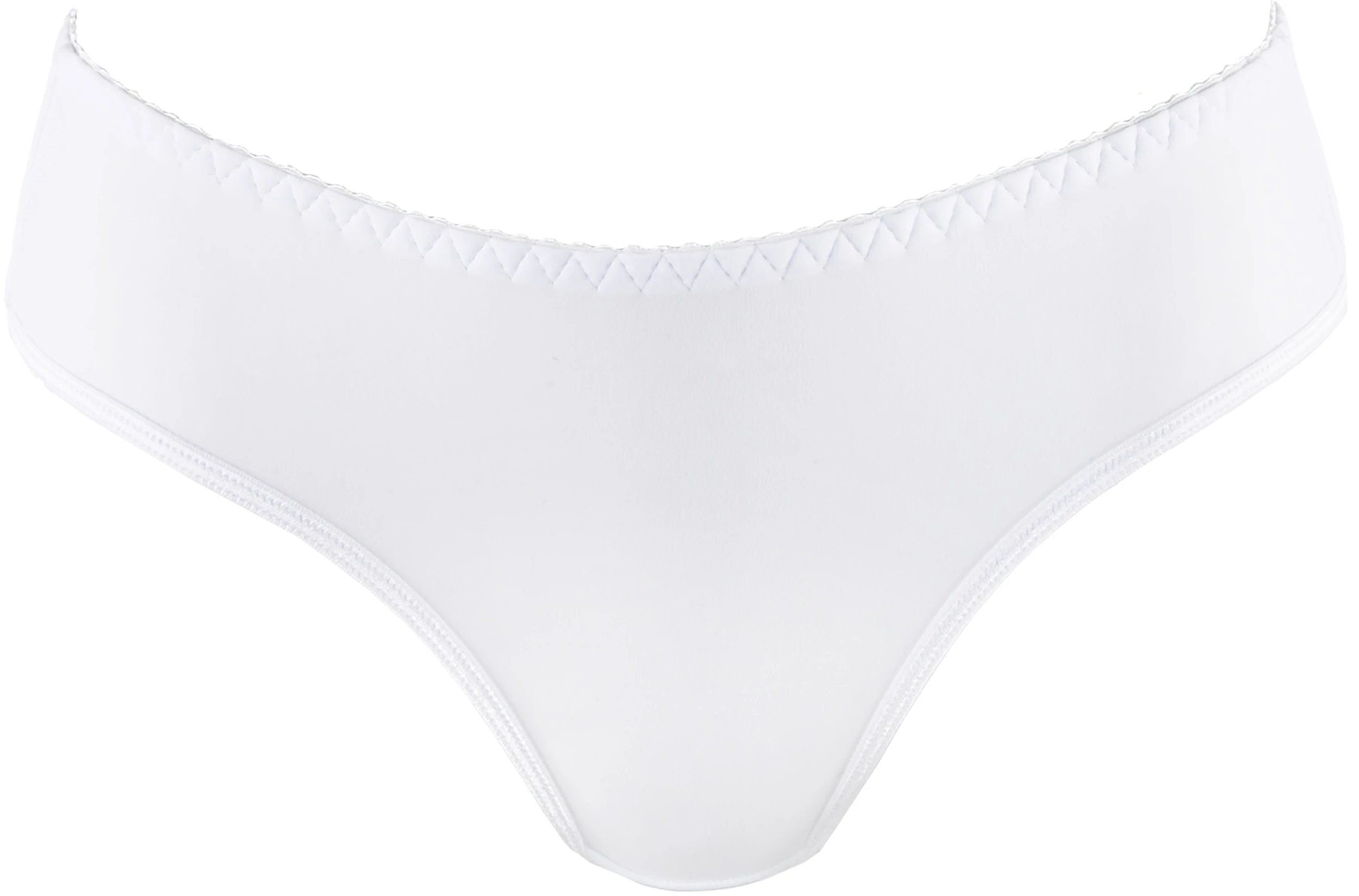 Axami V-5778 weißer Mikrofaser Tanga mit glatter Oberfläche aus hochwertiger, elastischer Mikrofaser für perfekten Sitz und modernen Look