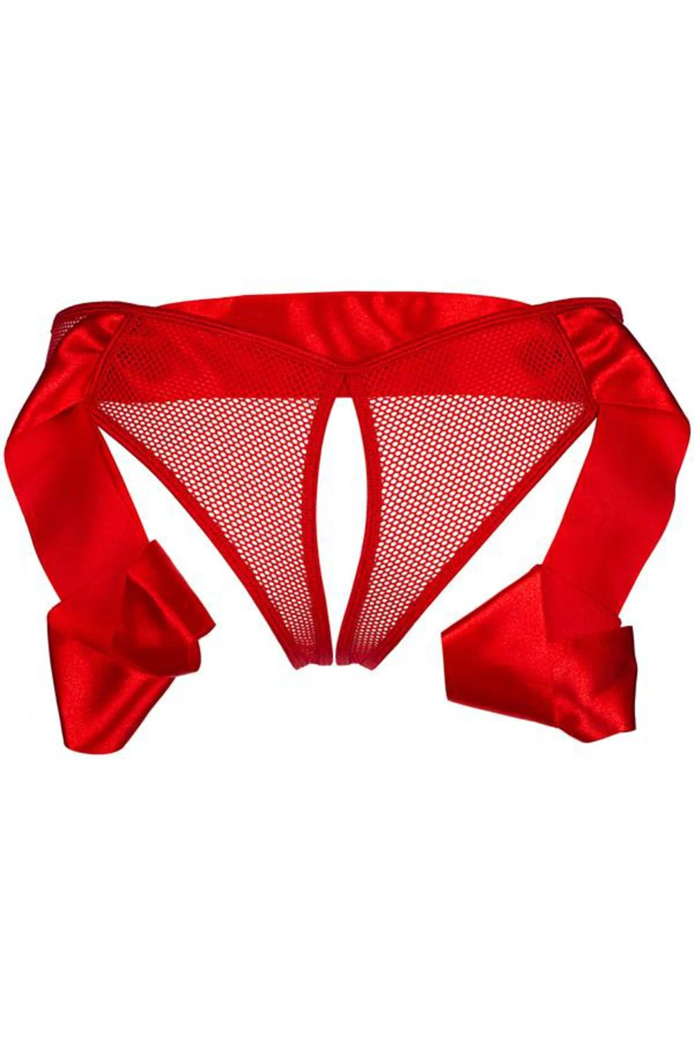 Axami roter Overt String mit Armsatinband Axami roter Overt String mit Armsatinband