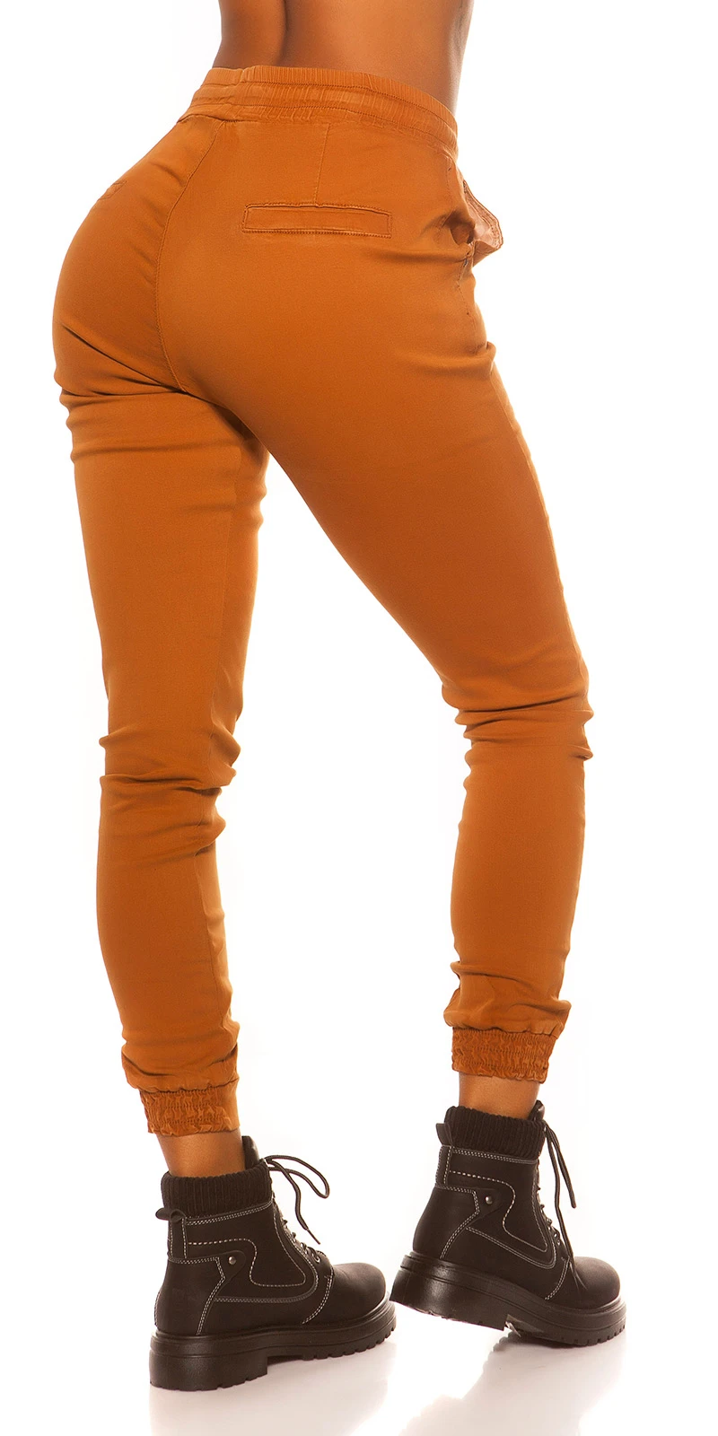 Casual High Waist Hose mit Tunnelzug-Bändel