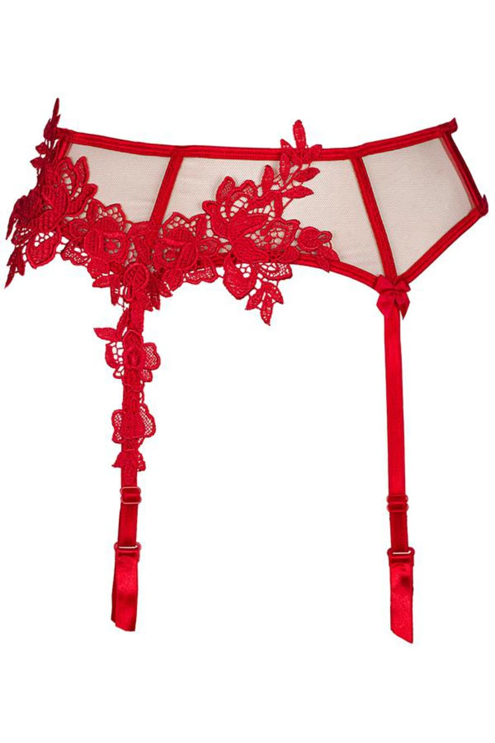 Axami rot Strumpfhaltergürtel-Strickmuster Axami rot Strumpfhaltergürtel-Strickmuster