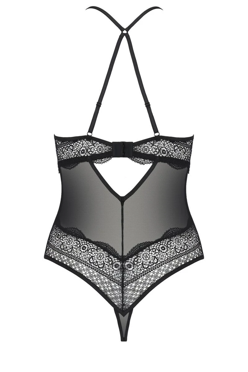 Spitzenbody mit verstellbaren Trägern von Passion Dessous