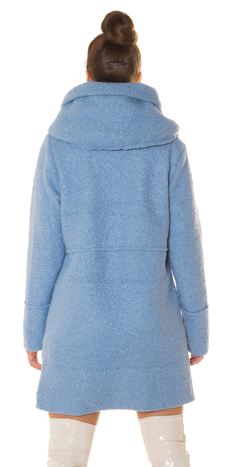 Chic Kapuzen Mantel im Boucle Look Chic Kapuzen Mantel im Boucle Look