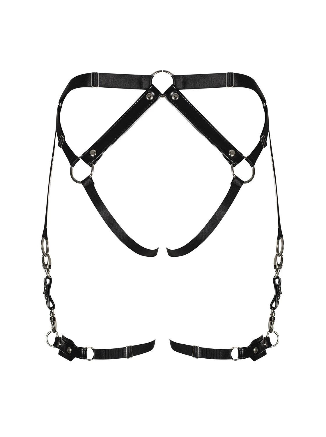 A762 Harness aus Kunstleder mit Nieten A762 Harness aus Kunstleder mit Nieten