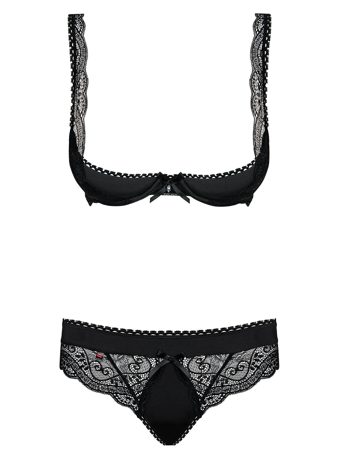 Verführerisches Dessous Set mit Halb-Bh von Obsessive Verführerisches Dessous Set mit Halb-Bh von Obsessive