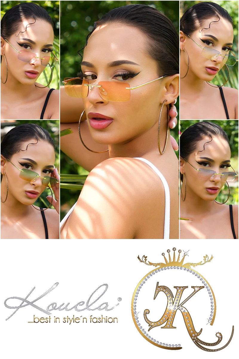 Eckige Fashion Sonnenbrille mit leichter Tönung Eckige Fashion Sonnenbrille mit leichter Tönung