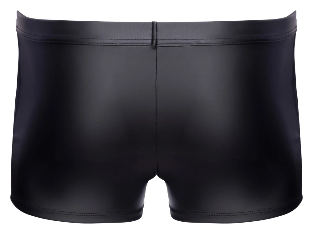 Betonende Pants von NEK im schwarzen Mattlook mit blauen Metallic-Streifen, seitlichen Netz-Einsätzen und sexy enganliegendem Schnitt für einen markanten, maskulinen Style voller Ausstrahlung