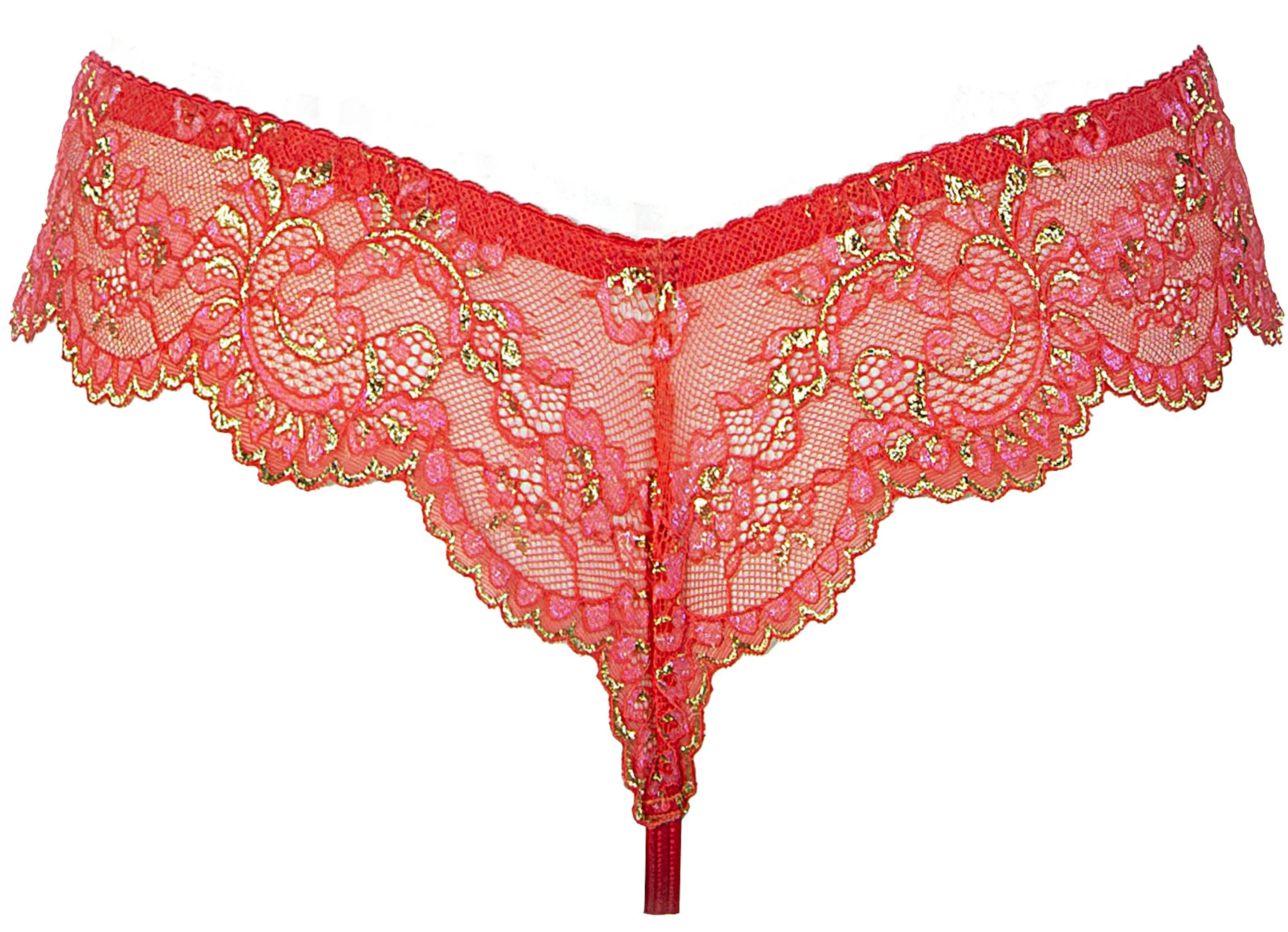 AXAMI String V-11908 Sexy Dessous Reizwäsche Erotisch Spitze schimmernd feminin figurbetont edler Look String Dessous