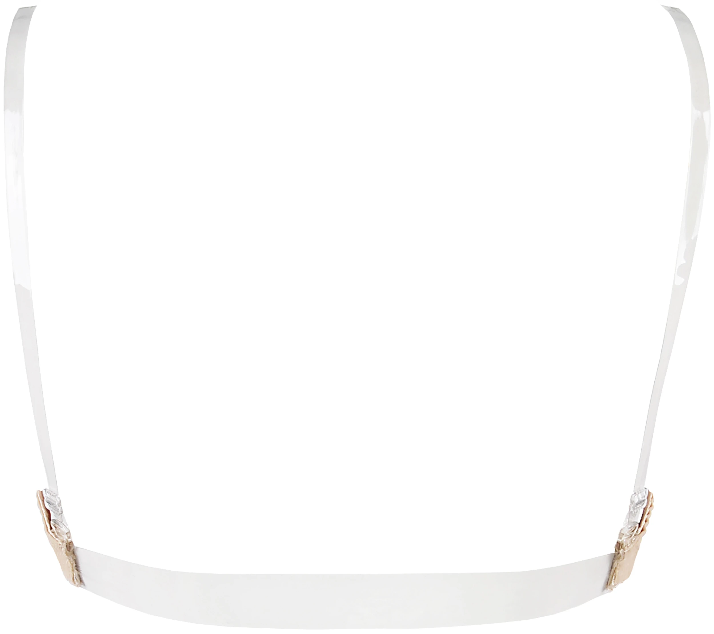 Axami V-5790 beige Push Up BH mit durchsichtigen Silikonträgern Trägern