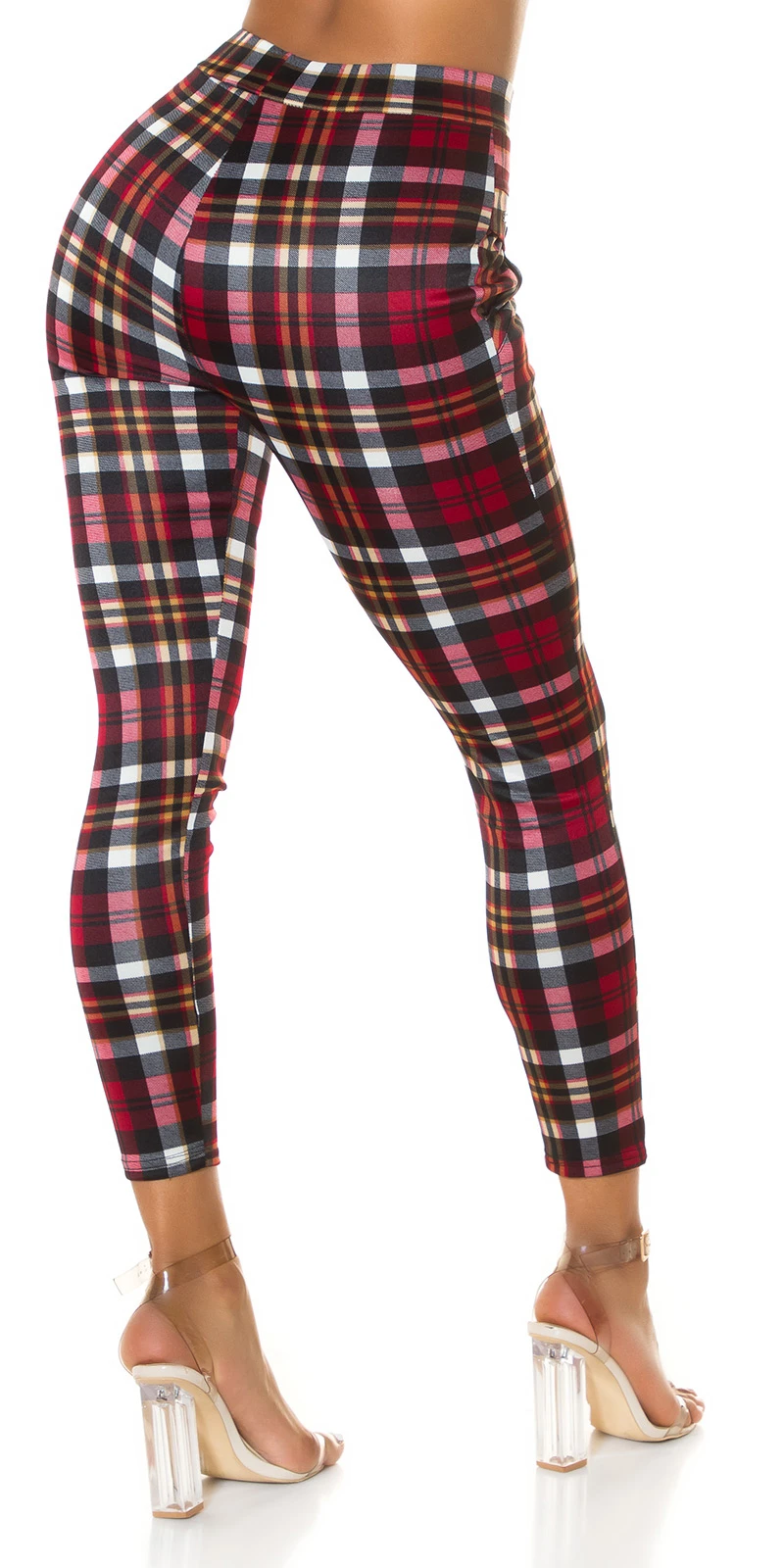 Karo Printed High Waist Business Look Treggings Karo Printed High Waist Business Look Treggings