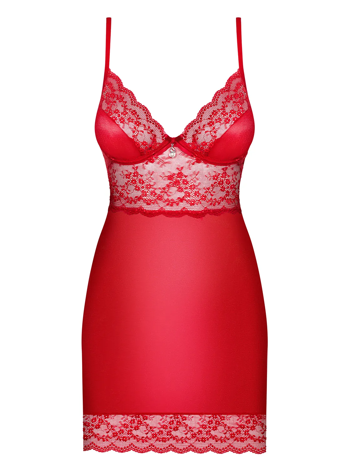Romantische Chemise mit Satinschleife Romantische Chemise mit Satinschleife