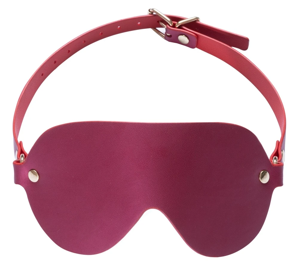 6-teiliges Fessel-Set aus pinkfarbenem Lederimitat mit goldfarbenen Details, Strassbesatz, Halsfessel, Leine und vielseitigem Hogtie-System