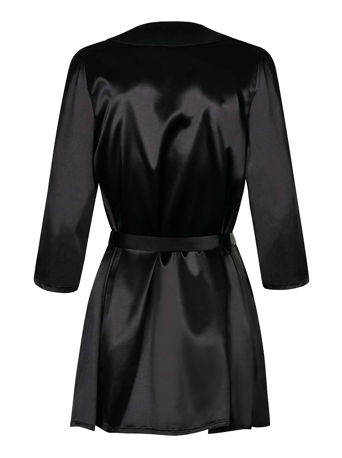 Robe aus glänzendem Satinmaterial