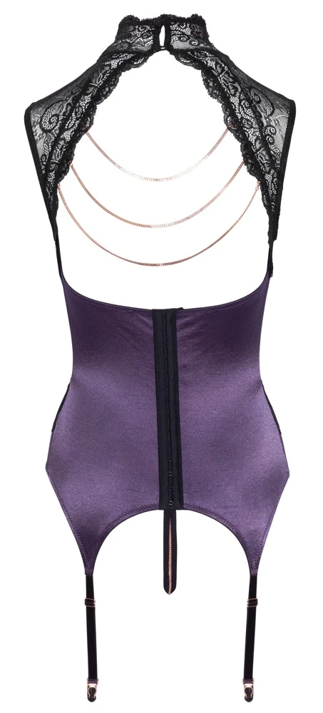 Abierta Fina Busenfreies Strapshemd und String ouvert