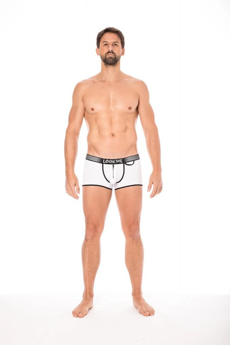 Herren Boxer Short in weiß 2003-68 von Look Me