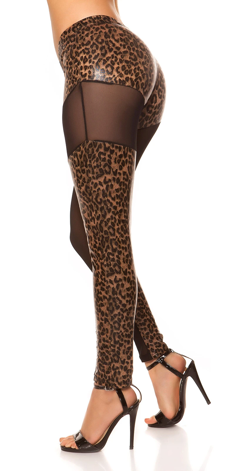 Sexy KouCla Leggings mit Netzstoff