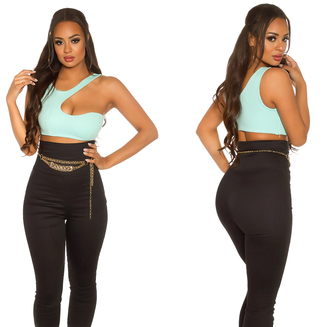 Hot Crop Top mit Asymmetrie-Effekt Hot Crop Top mit Asymmetrie-Effekt