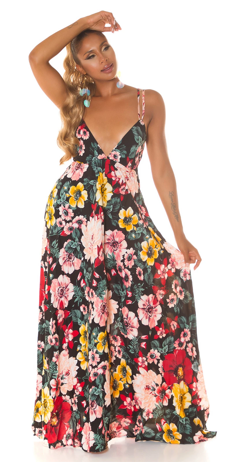 Sexy Maxikleid V-Neck & Rückenausschnitt Sexy Maxikleid V-Neck & Rückenausschnitt