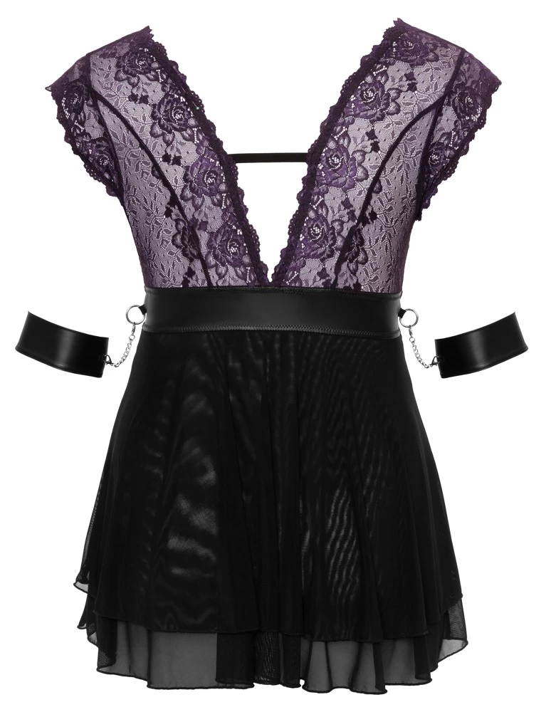 Cottelli Verlockende Versuchung: Babydoll-Set mit edlen Details und verführerischem Design