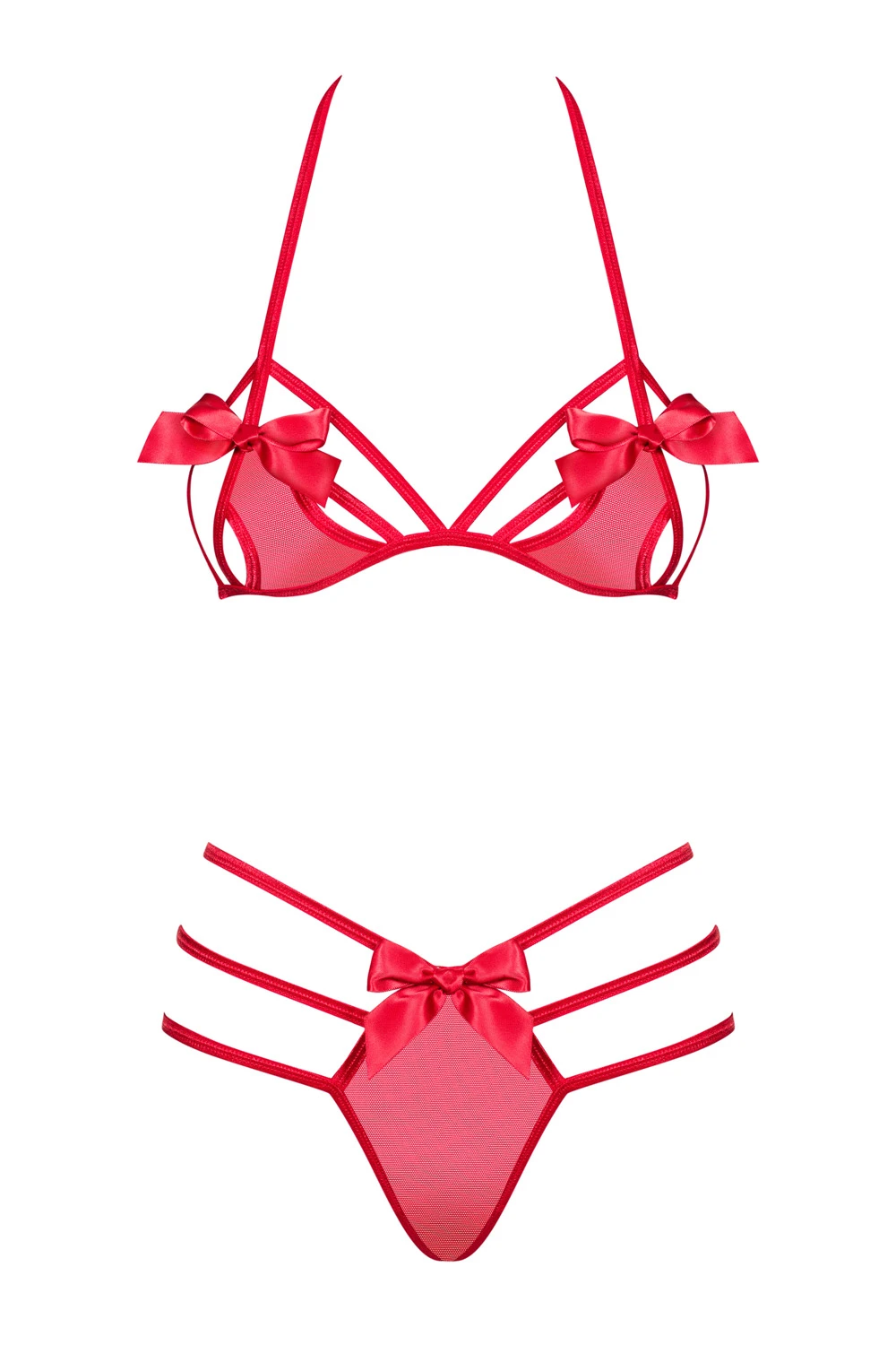 Dessous Set mit Schleife von Obsessive Dessous Set mit Schleife von Obsessive