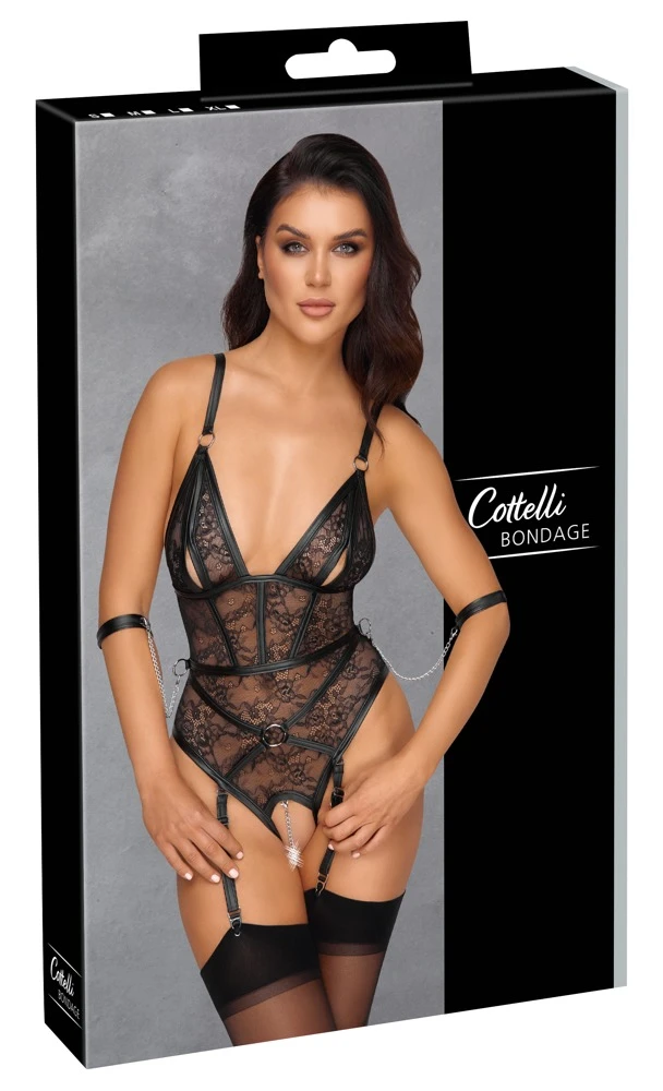 Cottelli Verlockende Versuchung: Der Straps-Body in Harness-Optik mit aufregenden Details