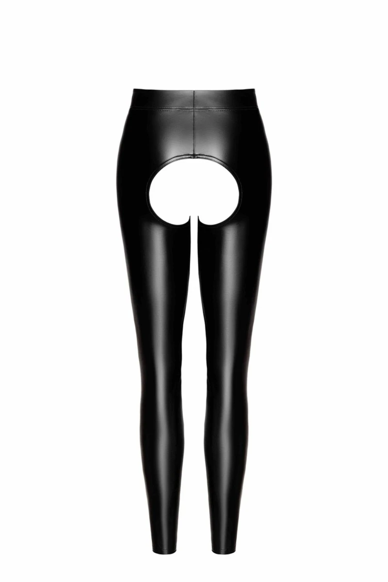 F304 Wetlook Leggings ouvert von Noir Handmade