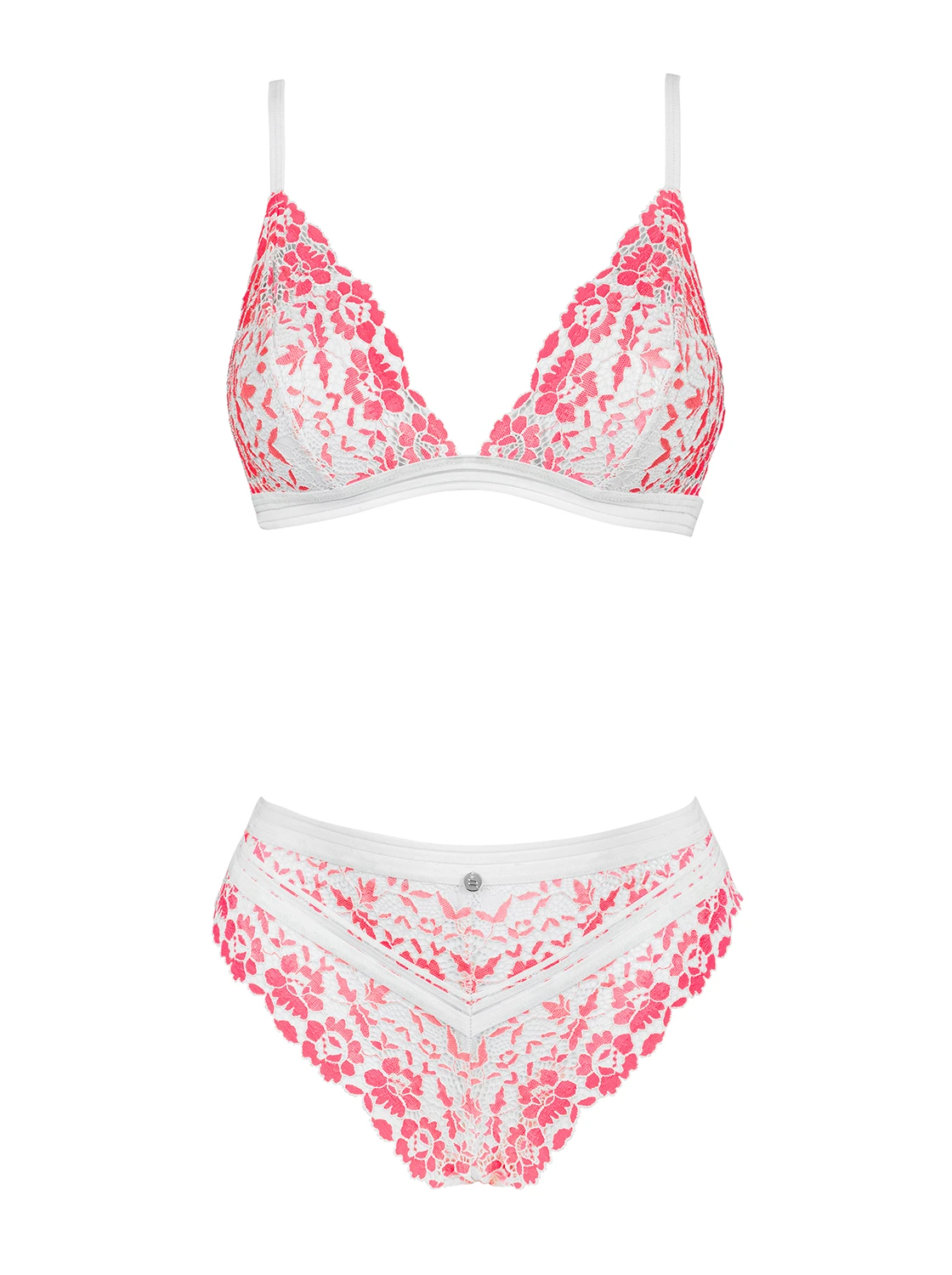 Dessous Set weich aus zarter floraler Spitze von Obsessive