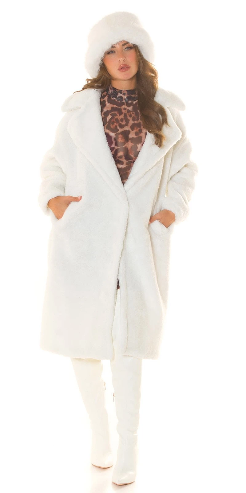 Teddymantel Oversize Herbstmantel Kurzmantel Übergangsmantel Gefüttert Legére mit Reverse Kragen Teddyfell Teddymantel Oversize Herbstmantel Kurzmantel Übergangsmantel Gefüttert Legére mit Reverse Kragen Teddyfell