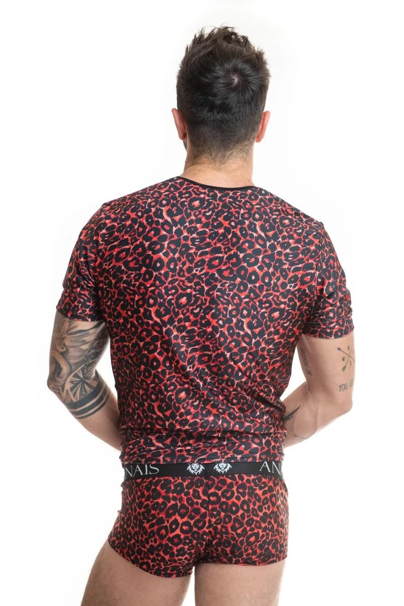 Herren T-Shirt 053544 Tribal mit Animal Print von Anais for Men