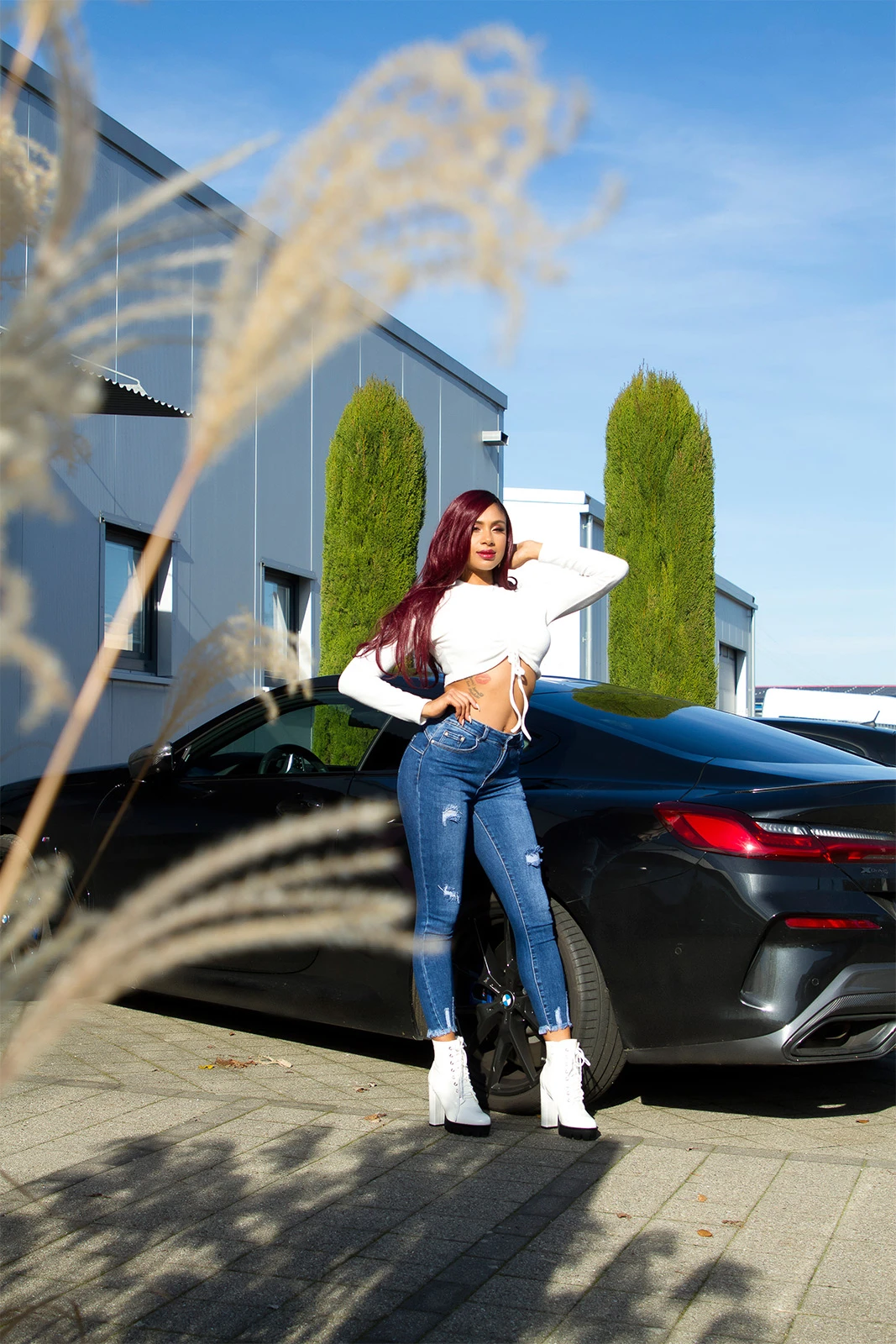 Stylo High Waist Push-up Jeans im Destroyed-Look Stylo High Waist Push-up Jeans im Destroyed-Look
