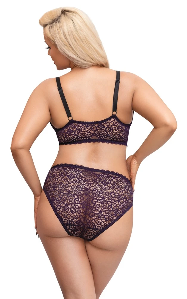 Cottelli Verführerisches Set: Spitzen-Bralette und Slip mit raffinierten Details