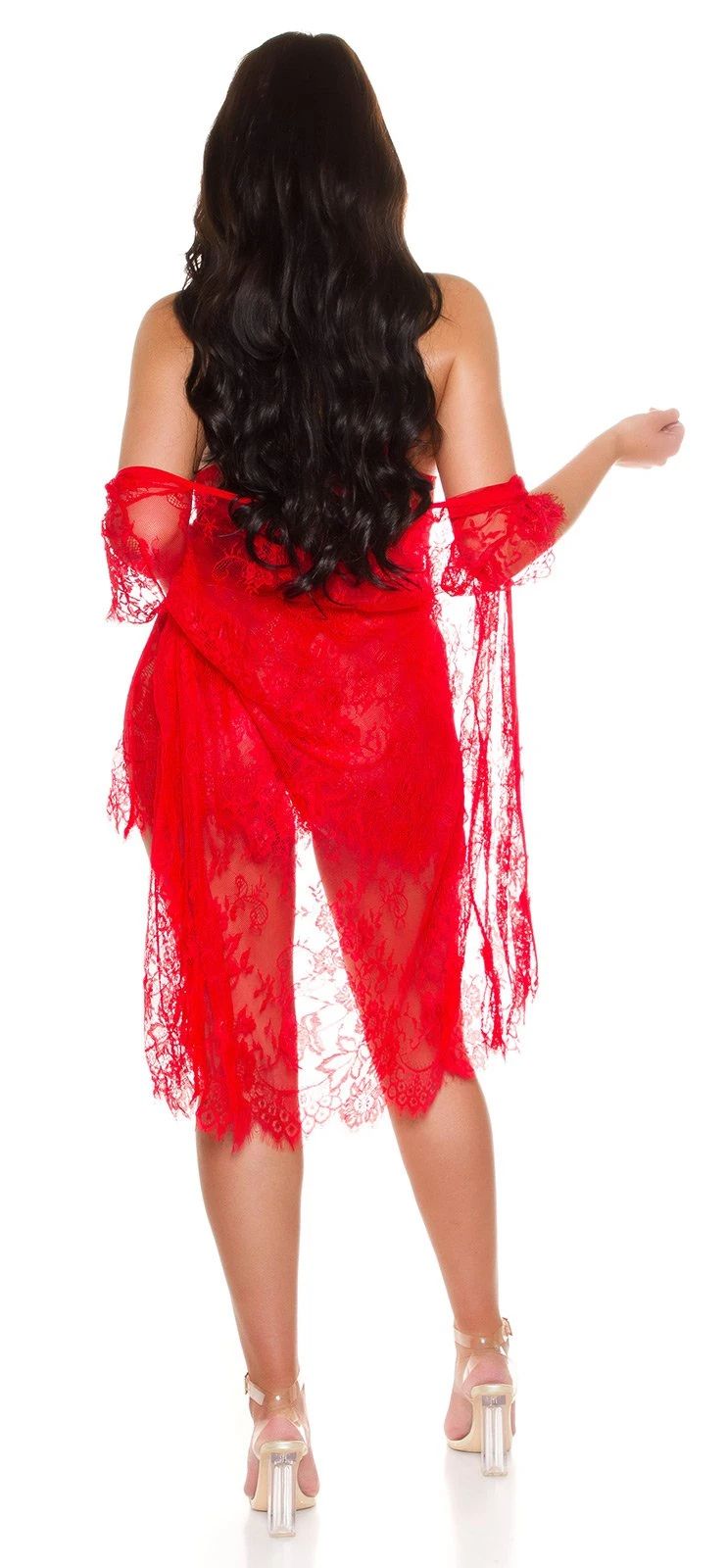 Sexy 3-teiliges Spitze Negligé