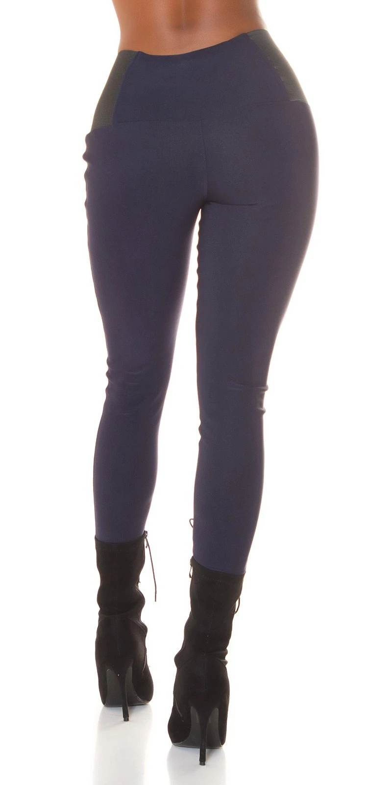 Business High Waist Leggings mit Stretch-Detail Business High Waist Leggings mit Stretch-Detail