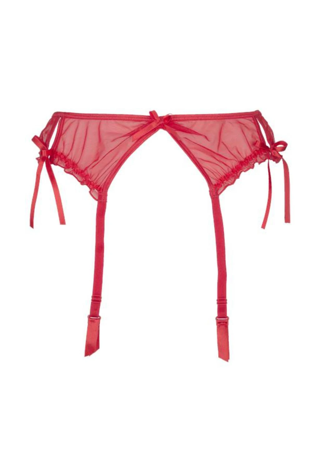 Axami Plus-Size Tüll Strumpfgürtel rot Axami Plus-Size Tüll Strumpfgürtel rot