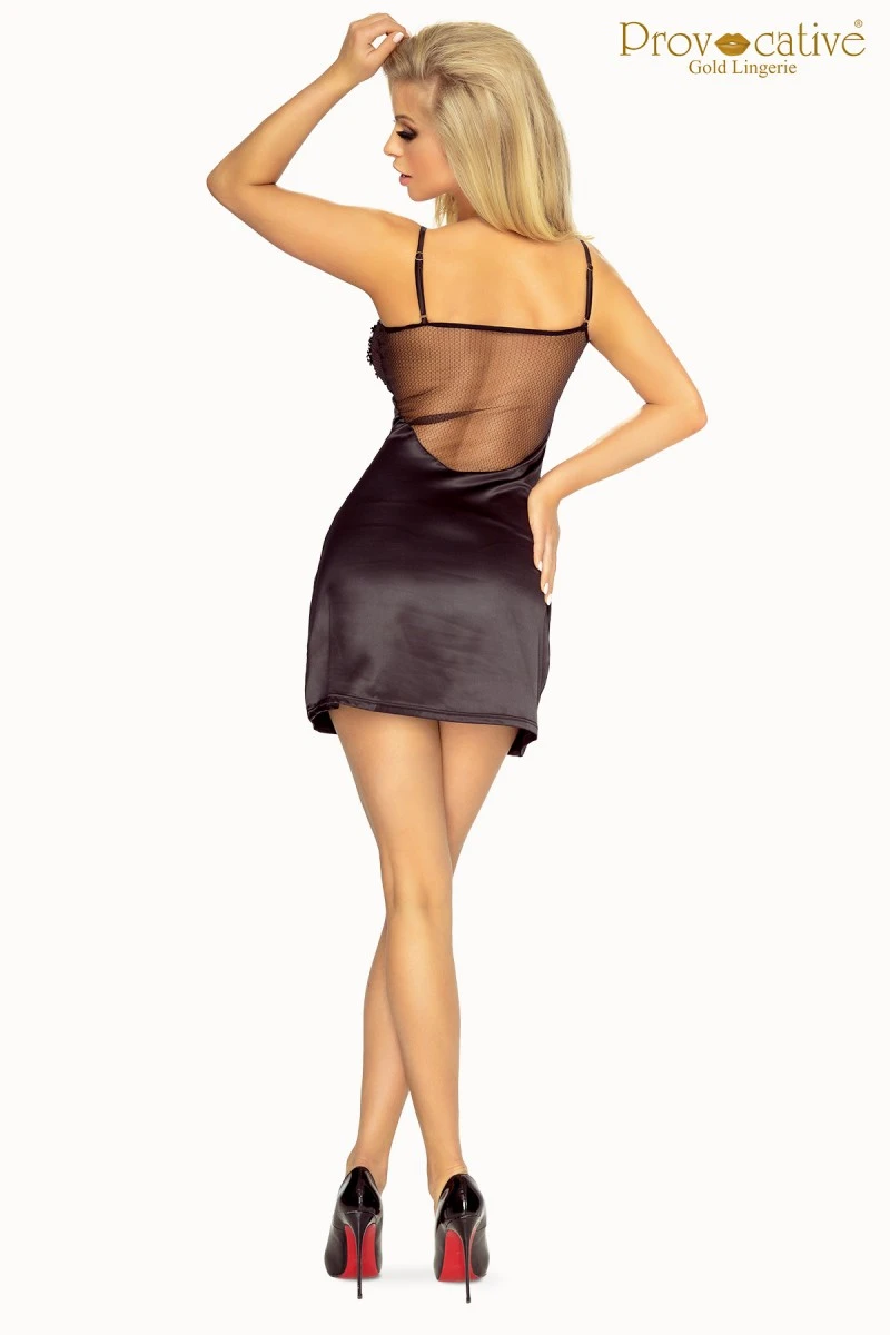 Hochwertige Chemise aus Satin mit Spitze von Provocative