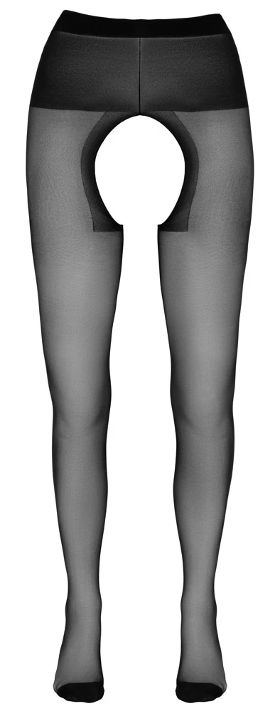 Verlockend Offen: Die Aufregend Andere Strumpfhose von Cottelli LEGWEAR in schwarz