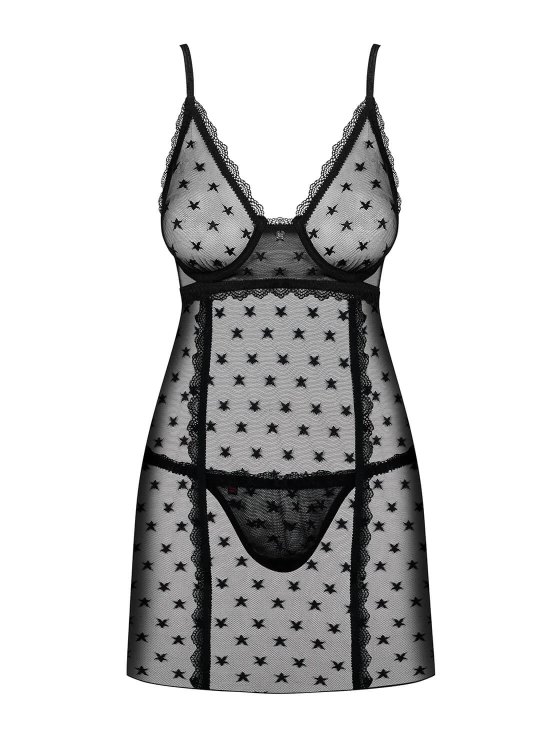 Chemise mit Sternenmuster