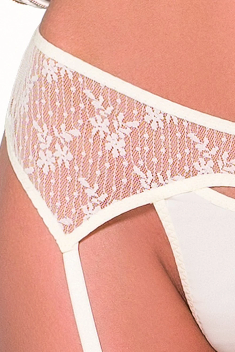 Spitzen Dessous-Set mit Strumpfgürtel von Passion